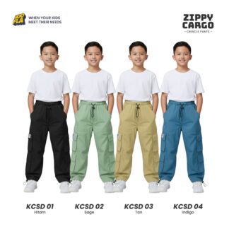 Zippy Cargo Crincle Pants
