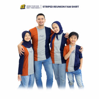 Striped Reunion Fam Shirt Autumn Orange