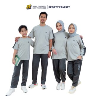 Sporty Fam Set Grey