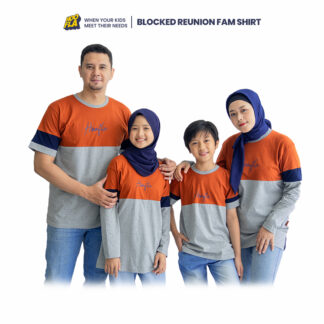Blocked Reunion Fam Shirt Autumn Orange