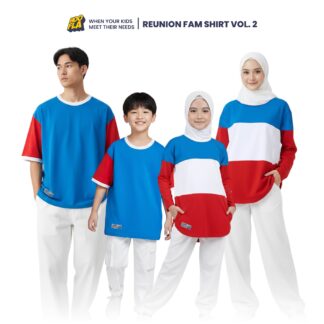 Blocked Reunion Fam Shirt Blue